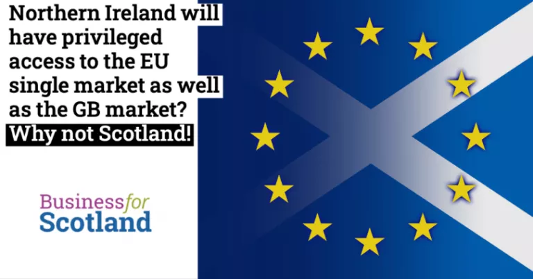 Northern Ireland will have privileged access to the EU single market as well as the GB market. Why not Scotland?